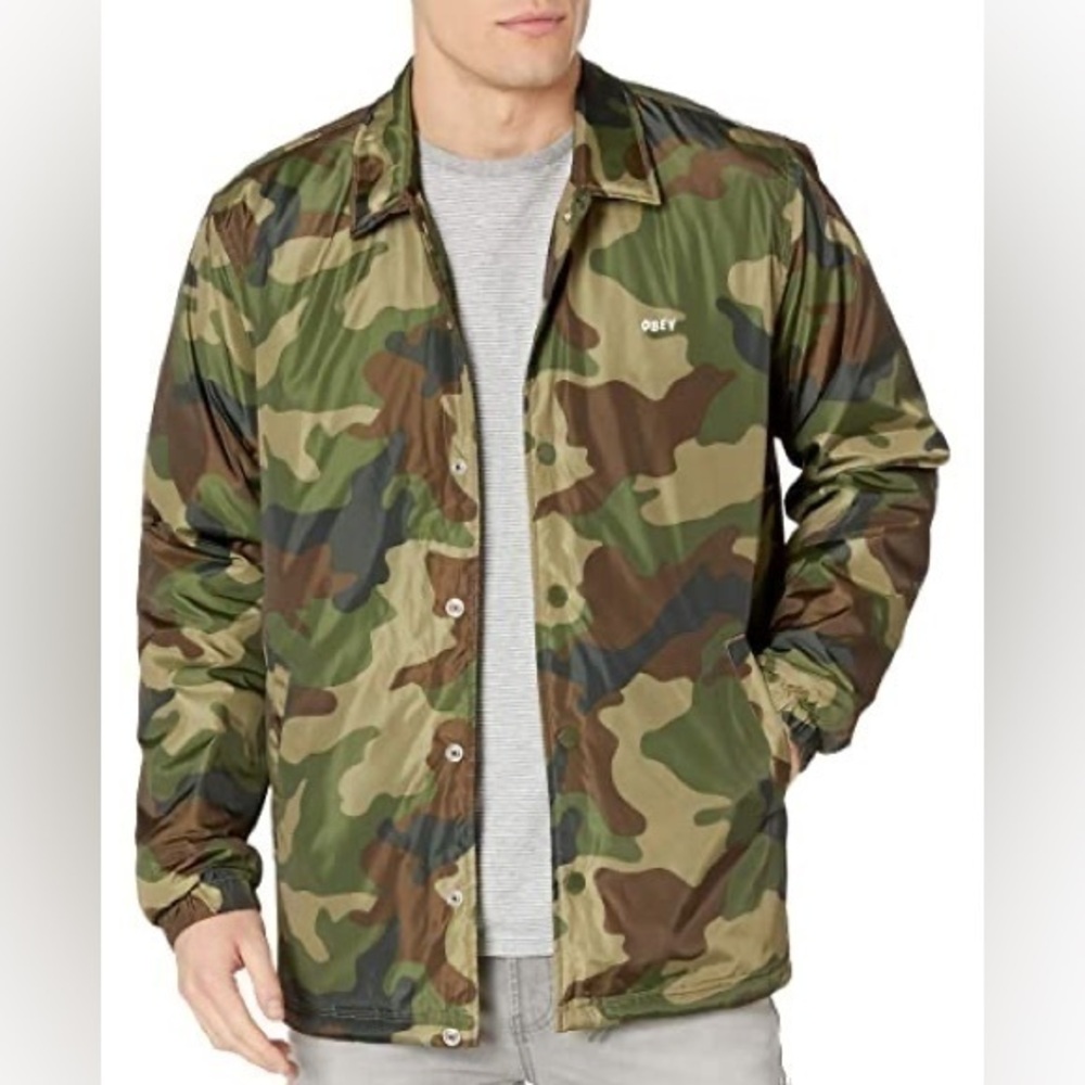 Men’s Obey Sanction Jacket Camo